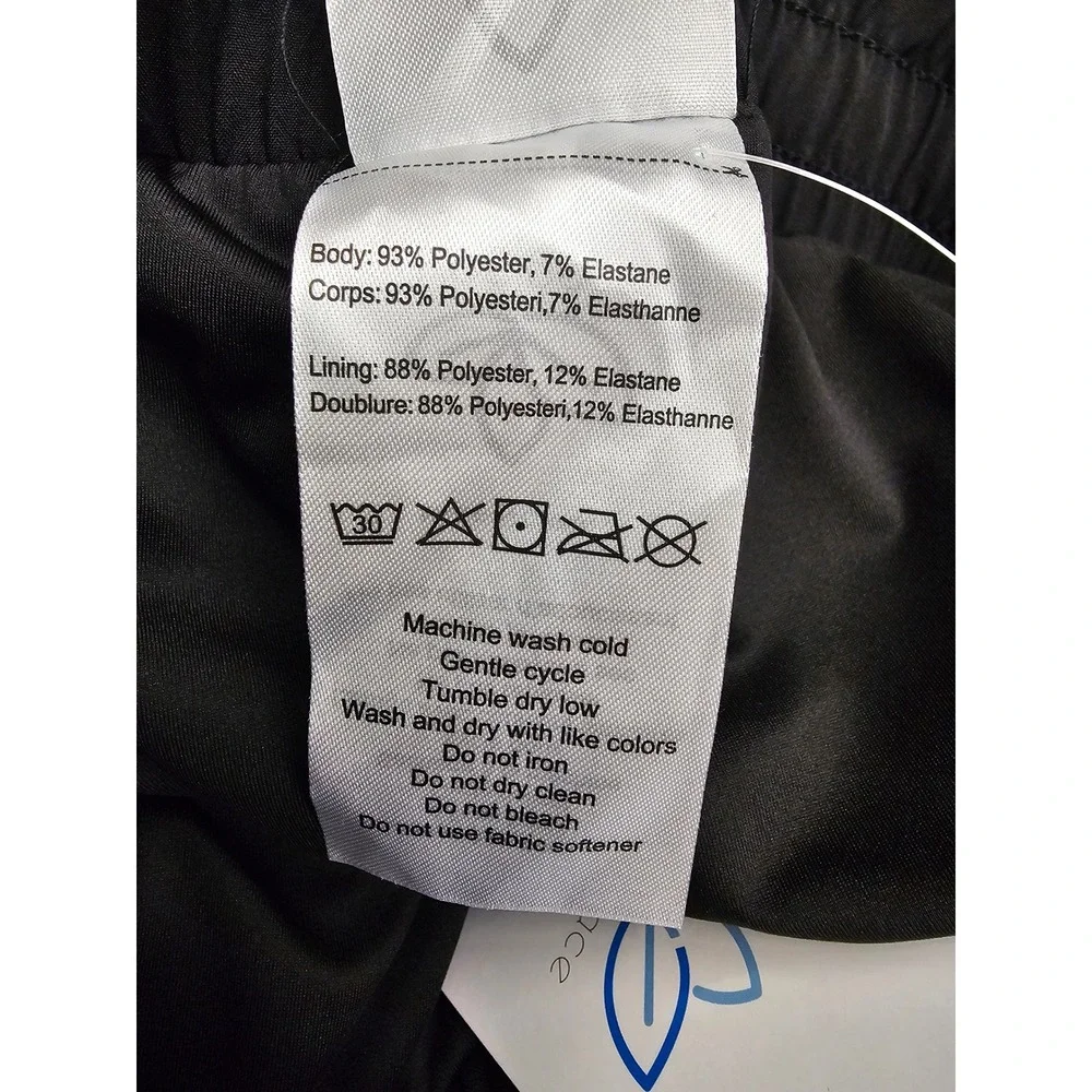 Yogipace Womens Ruched Jogger Pants Black Polyester Blend Athletic Size Large